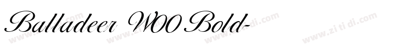 Balladeer W00 Bold字体转换